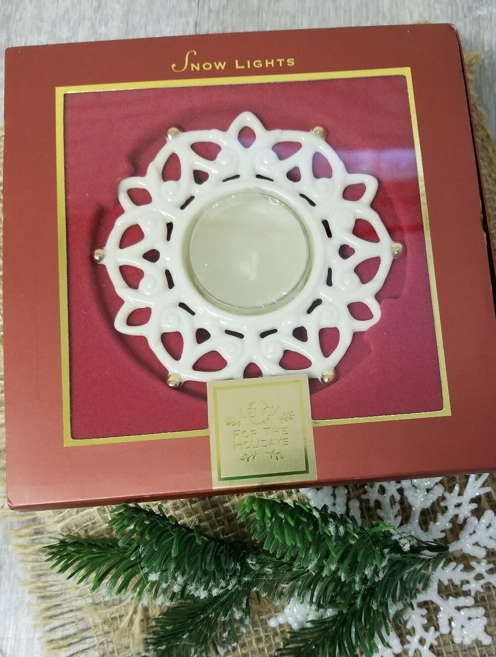 Lenox Snow Lights Shine Votive